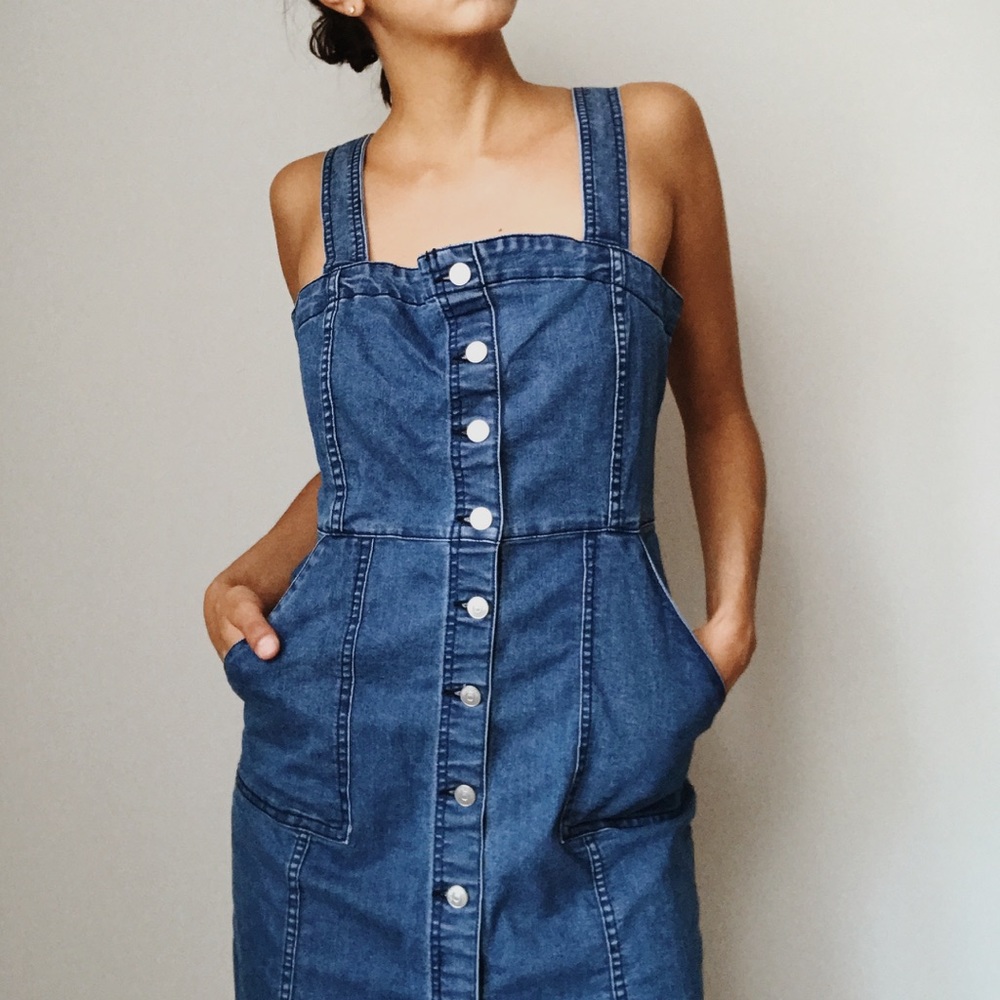 H&M Jean Button Down Dress